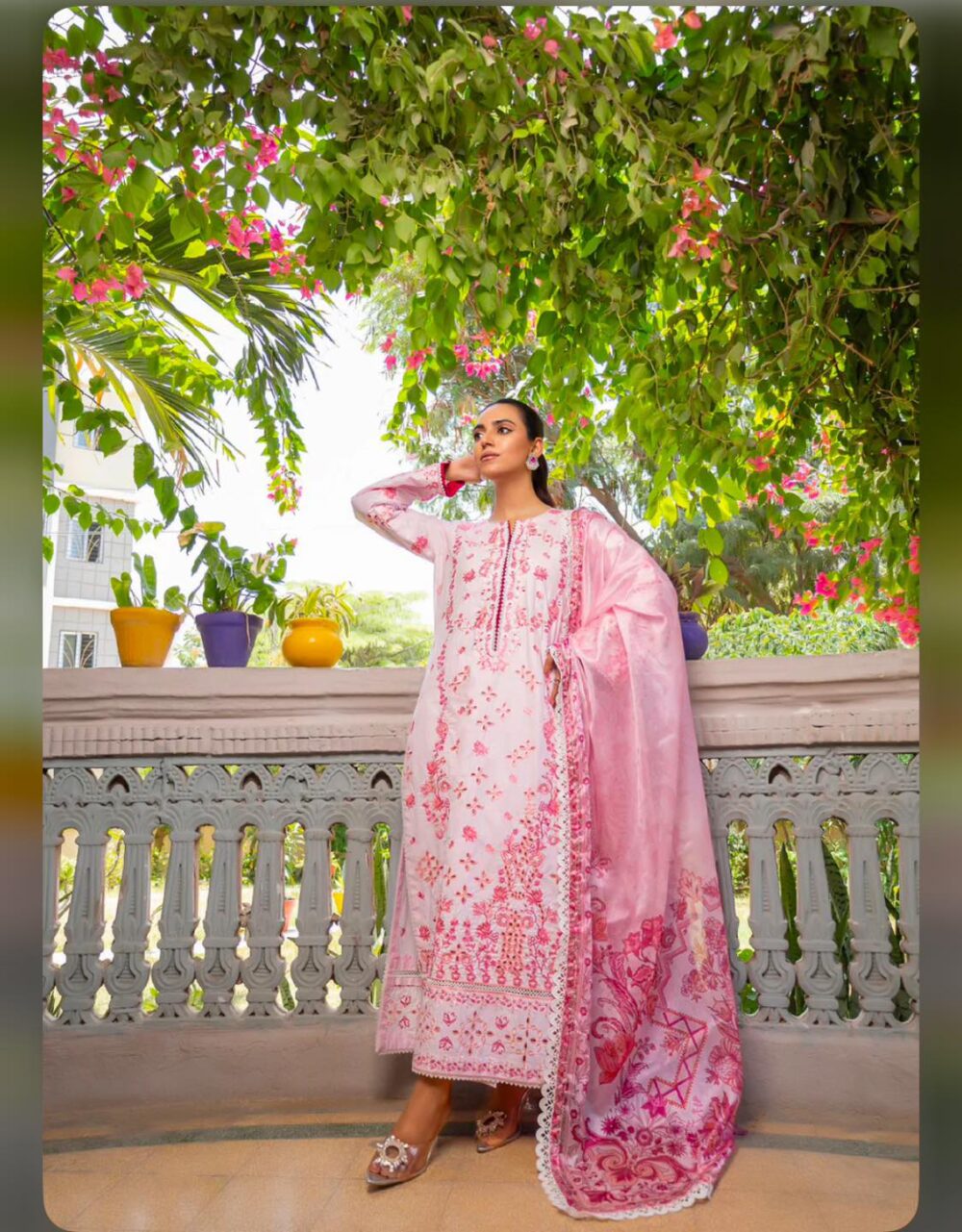 Pastel Pink Beautiful 3pcs suit - Image 2