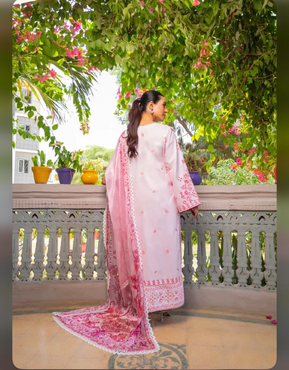 Pastel Pink Beautiful 3pcs suit - Image 6